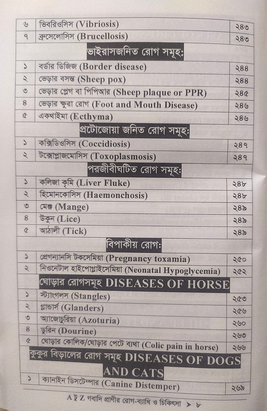 A টু Z গবাদি প্রাণীর রোগ-ব্যাধি ও চিকিৎসা