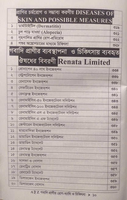 A টু Z গবাদি প্রাণীর রোগ-ব্যাধি ও চিকিৎসা
