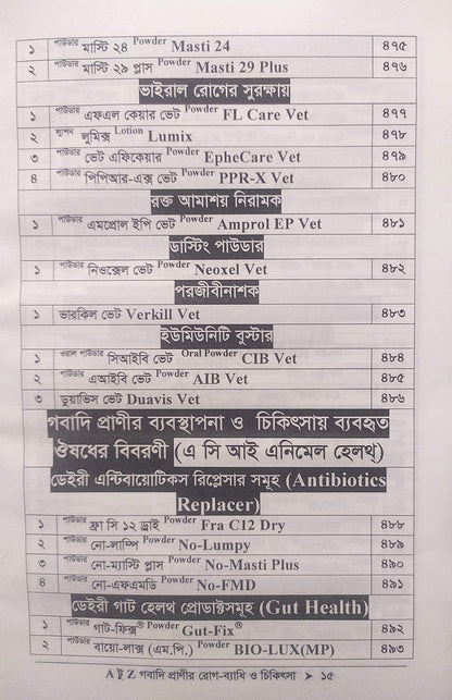 A টু Z গবাদি প্রাণীর রোগ-ব্যাধি ও চিকিৎসা