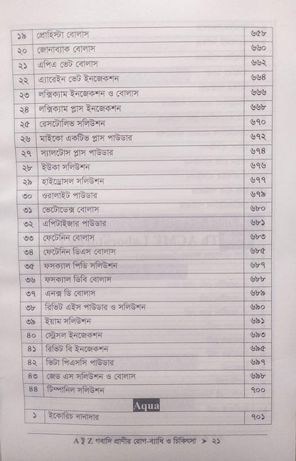 A টু Z গবাদি প্রাণীর রোগ-ব্যাধি ও চিকিৎসা